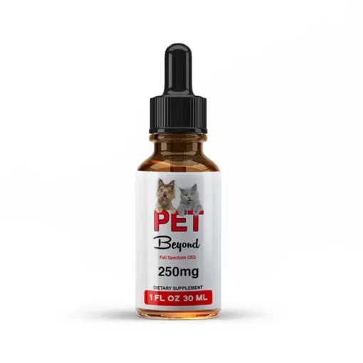 Beyond CBD Organic Pet CBD Oil 250mg bottle