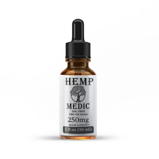 Hemp Medic CBD USDA Organic THC-Free CBD Oil Bottle