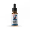 Bottle of USA Pure CBD USDA Organic THC-Free CBD Oil with organic label